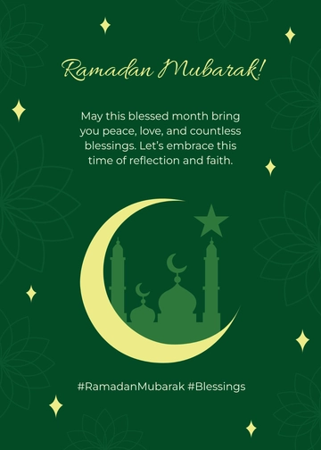 Ramadan Wishes Instagram Post Template - Edit Online & Download