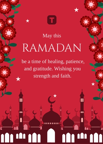Beautiful Ramadan Wishes Template - Edit Online & Download