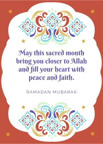 Creative Ramadan Wishes Template - Edit Online & Download