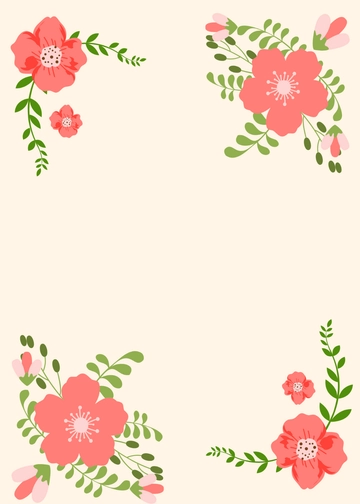 Floral Background Wedding Anniversary Invitation Template - Edit Online & Download
