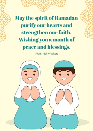 Ramadan Wishes Message Template - Edit Online & Download