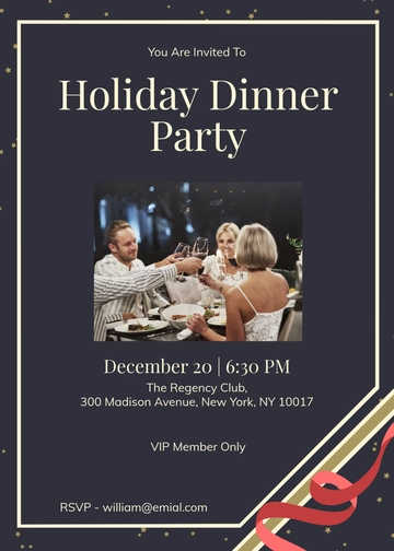 Holiday VIP Invitation Template - Edit Online & Download