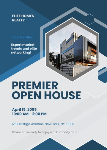 Real Estate Invitation Card Template - Edit Online & Download