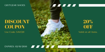 Free Clean Coupon Template to Edit Online