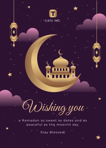 Cute Ramadan Wishes Template - Edit Online & Download