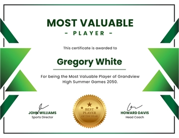 MVP Award Certificate Template - Edit Online & Download