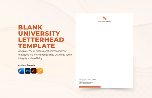 Blank University Letterhead Template