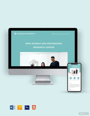 University Newsletter Template