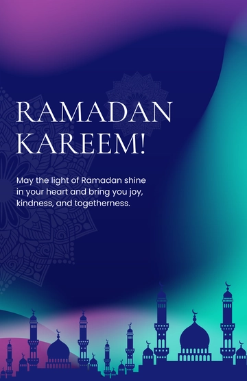 Aurora Ramadan Poster Template - Edit Online & Download