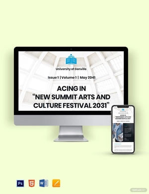 Simple University Newsletter Template