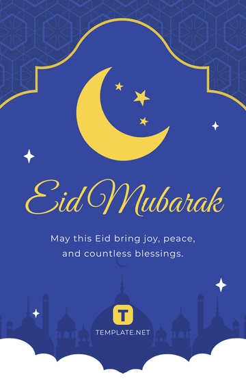 Blank Eid Mubarak Ramadan Poster Template - Edit Online & Download