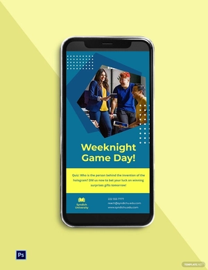 University Instagram Story Template