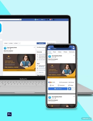 University Facebook Banner Template
