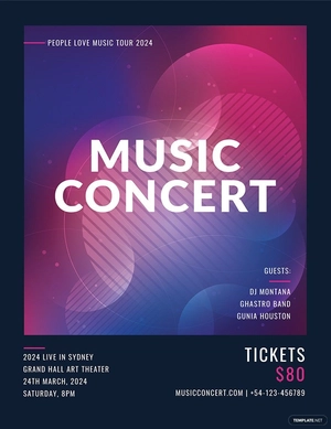 Music Concert Poster Template