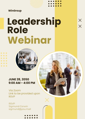 Leadership Webinar Invitation Template - Edit Online & Download