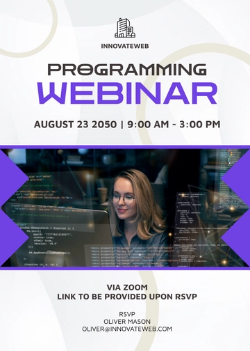 Modern Program Webinar Invitation Template - Edit Online & Download