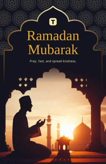 Muslim Ramadan Poster Template - Edit Online & Download