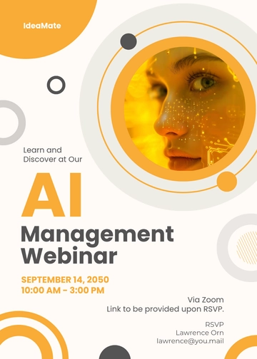 Save the Date Webinar Invitation Template - Edit Online & Download