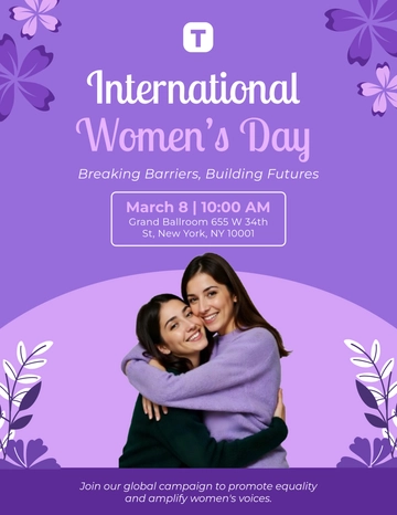 International Women's Day Awareness Campaign Flyer Template - Edit Online & Download