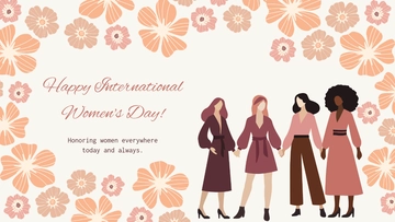 Happy Women's Day Background Template - Edit Online & Download Happy Women's Day Background Template - Edit Online & Download