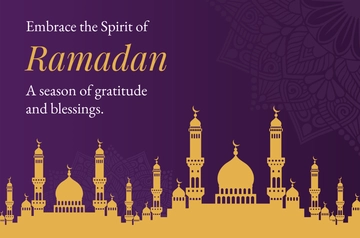 Luxury Ramadan Season Banner Template - Edit Online & Download