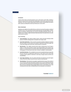 Sample Marketing White Paper Template