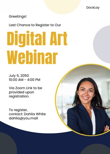 Colorful Last Chance Webinar Invitation Template - Edit Online & Download