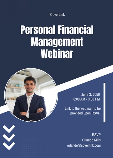 Personal Finance Webinar Invitation Template - Edit Online & Download