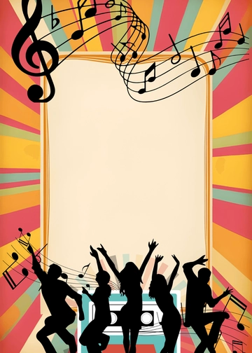 Retro-Style Music Invitation Background Template - Edit Online & Download