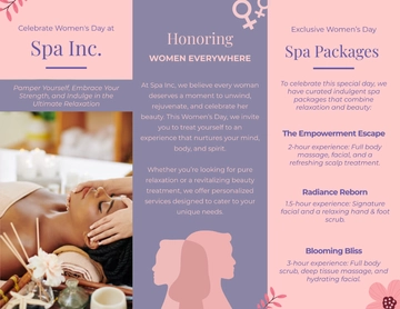 Women's Day Brochure Template - Edit Online & Download