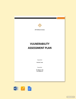 Vulnerability Assessment Plan Template Vulnerability Assessment Plan Template