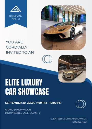 Luxury Car Invitation Template - Edit Online & Download