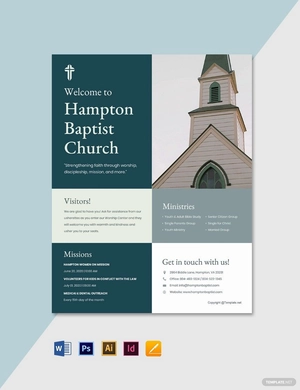 Printable Church Bulletin Template