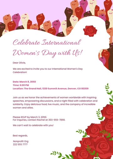 Women's Day Email Template - Edit Online & Download