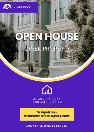 Gorgeous Open House Invitation Template - Edit Online & Download