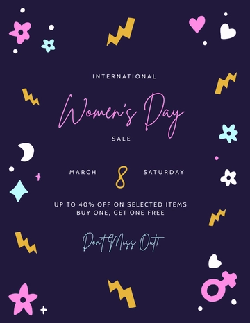 Women’s Day Special Offer Flyer Template - Edit Online & Download