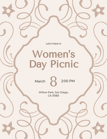 Rustic Style Women’s Day Flyer Template - Edit Online & Download