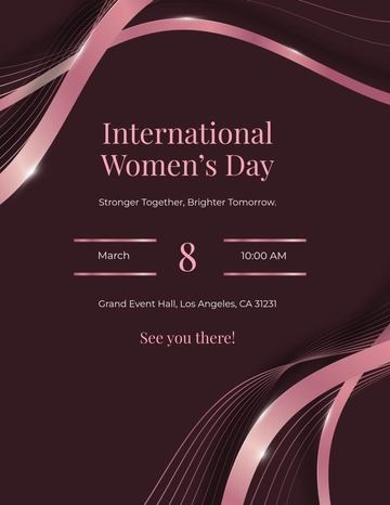 Elegant Women’s Day Flyer Template - Edit Online & Download