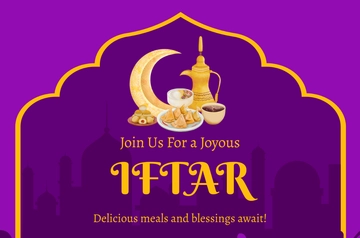 Ramadan Iftar Banner Template - Edit Online & Download