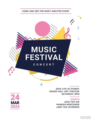 Music Festival Poster Template