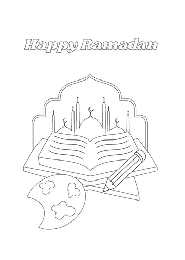 Ramadan Drawing for Schools Template - Edit Online & Download