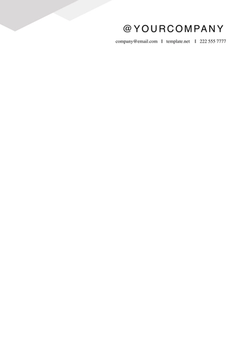Free Minimalist Letterhead Template to Edit Online