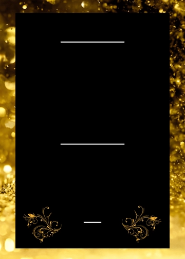 Gold Glitter Background Gala Invitation Template - Edit Online & Download