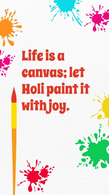Short Holi Quote Template - Edit Online & Download