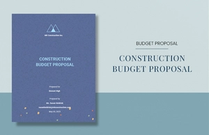 Sample Budget Proposal Template