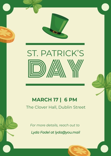 St. Patrick's Day Invitation Template - Edit Online & Download