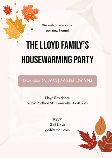 Aesthetic Housewarming Invitation Template - Edit Online & Download
