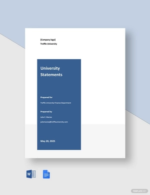 Sample University Statement Template