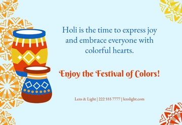 Festival of Colors Template - Edit Online & Download