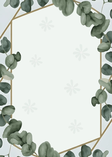 Modern Eucalyptus Background Invitation Template - Edit Online & Download